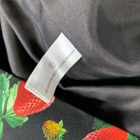 Fleur du Mal Silk Polka Dot Mini Skirt Love Bound Strawberry Print 4 New - Picture 10 of 16